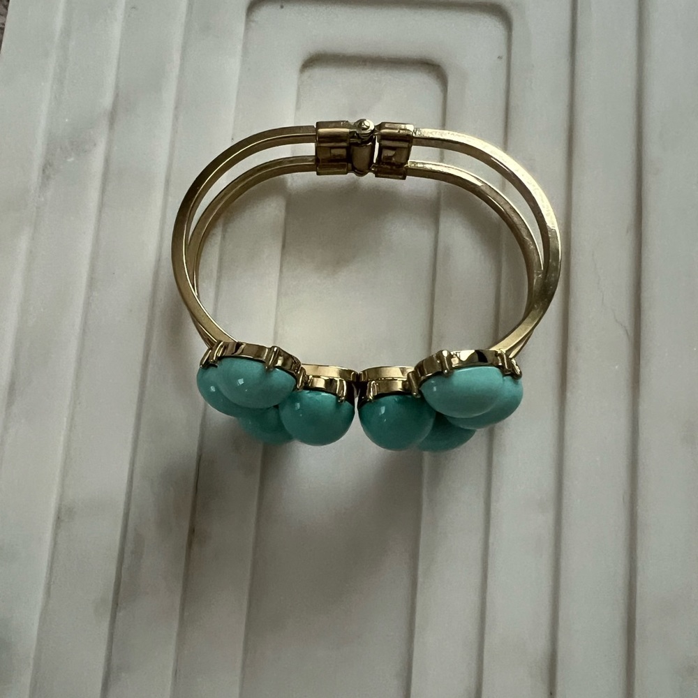 Turquoise Statement Bangle - image 3